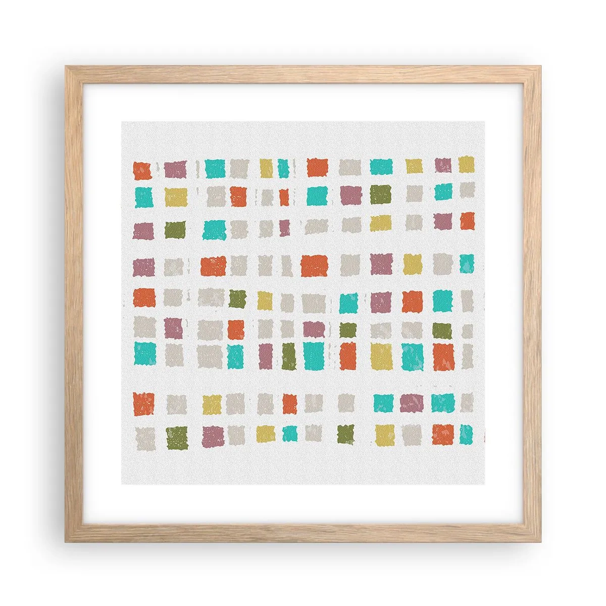 Plakat w ramie jasny dąb - Nieznana gra - 40x40 cm