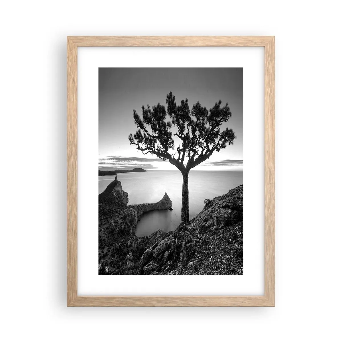 Plakat w ramie jasny dąb - Spokój aż po horyzont - 30x40 cm