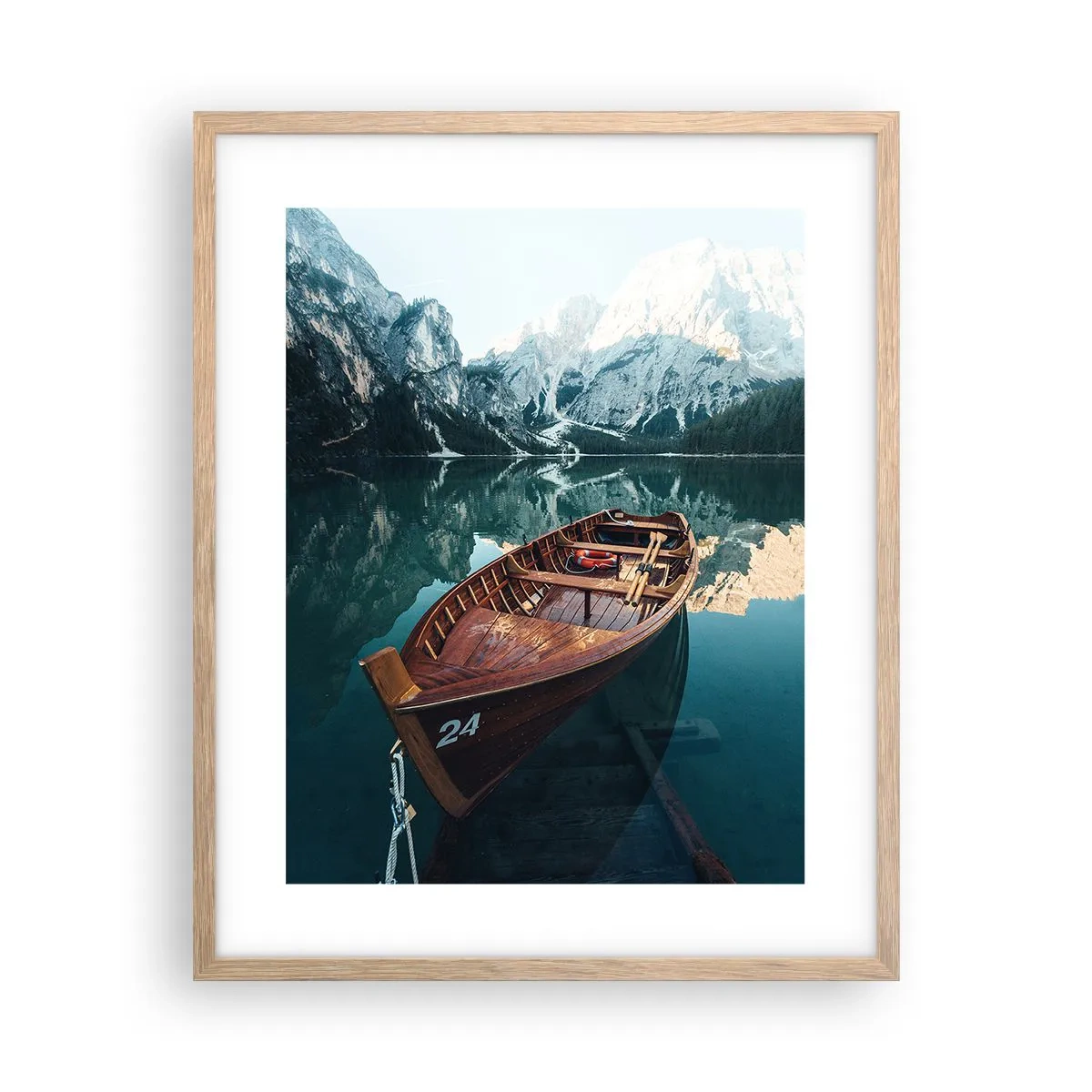 Plakat w ramie jasny dąb - Jak na szkle malowane - 40x50 cm