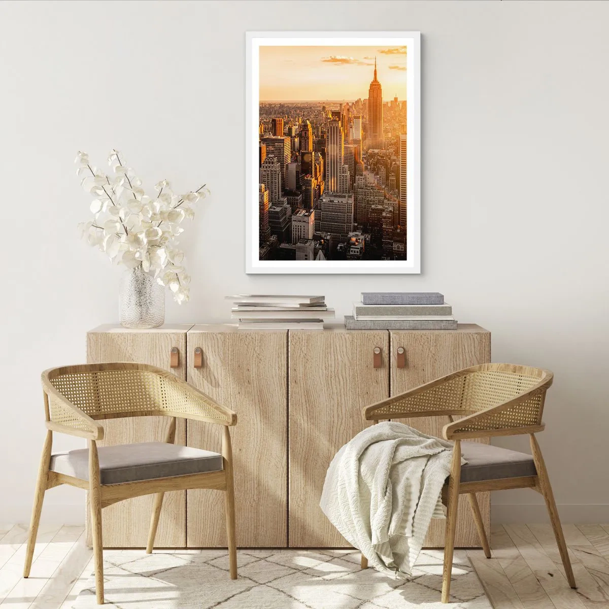 Plakat w białej ramie - Rosnąc w słońcu - 70x100 cm