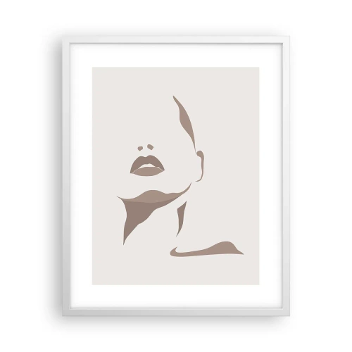 Plakat w białej ramie - Stworzona ze światła i cienia - 40x50 cm