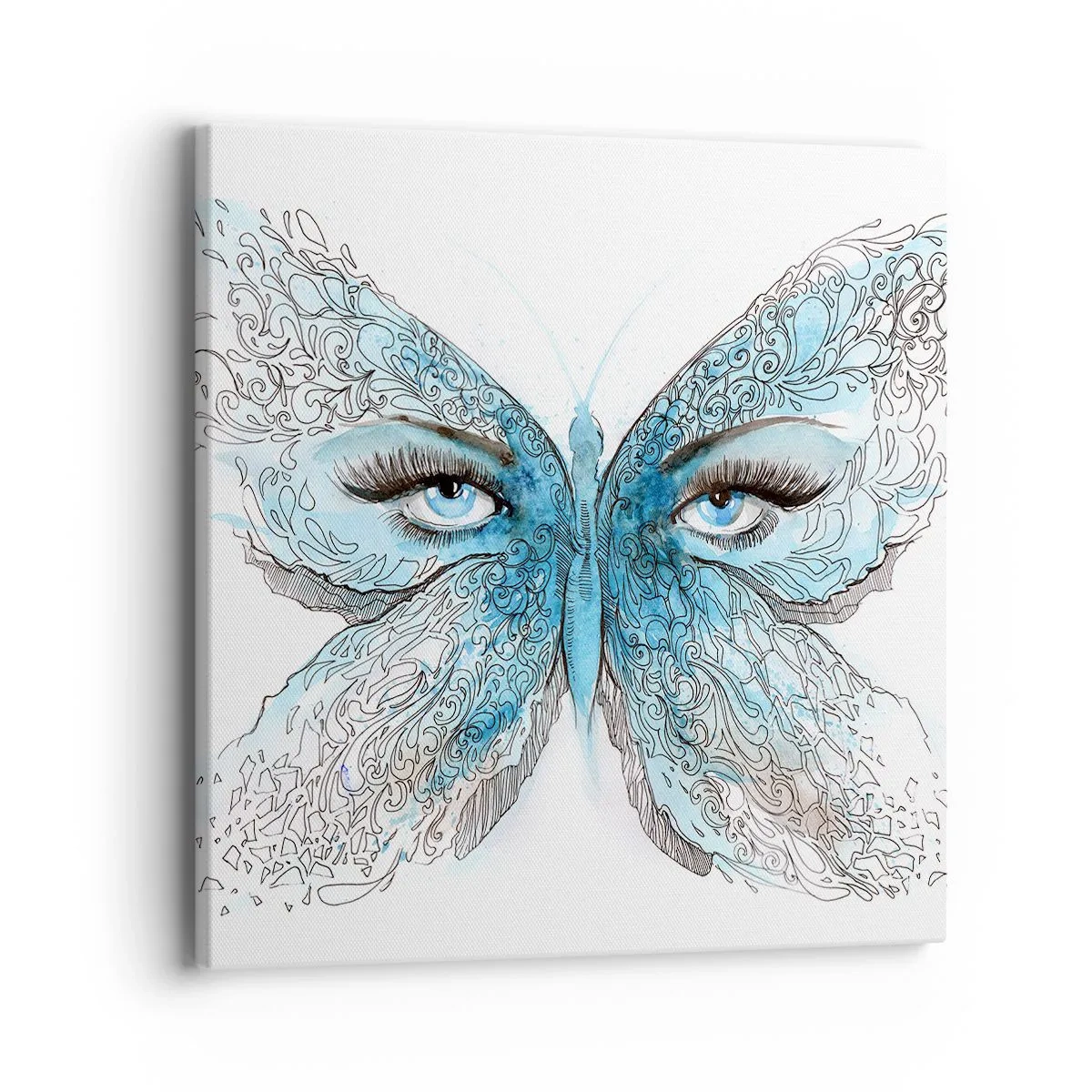 Obraz na płótnie - Modraszek eros - 40x40 cm