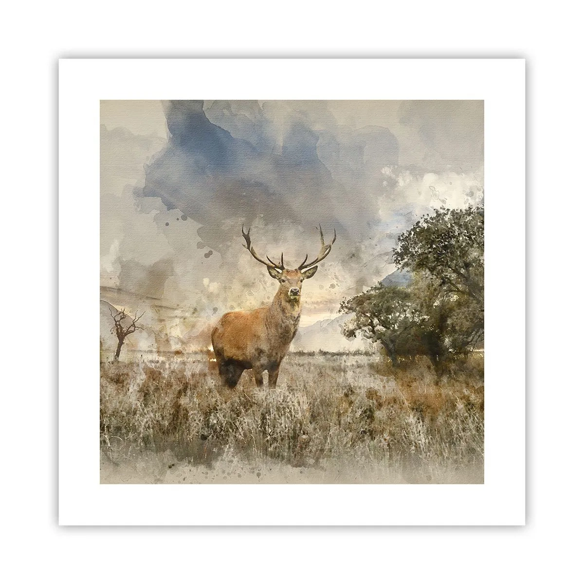 Plakat - Godność - siła - dostojeństwo - 40x40 cm