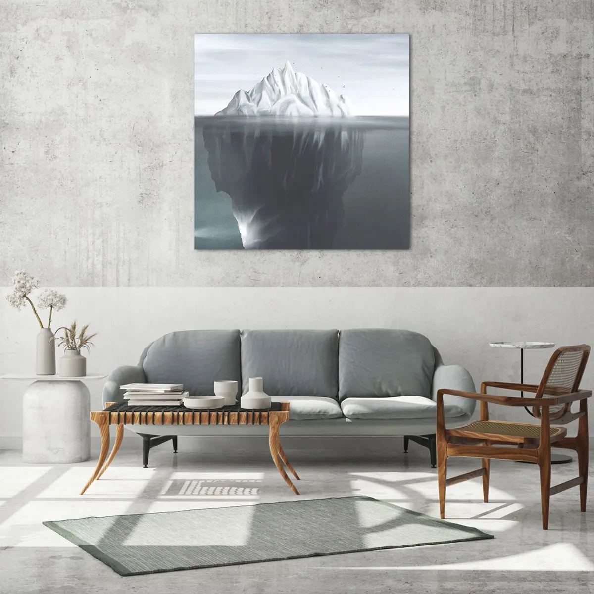 Obraz na szkle - Podwodna tajemnica - 70x70 cm