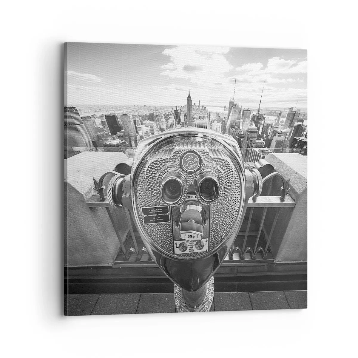 Obraz na płótnie - Miasto nad miastami - 70x70 cm