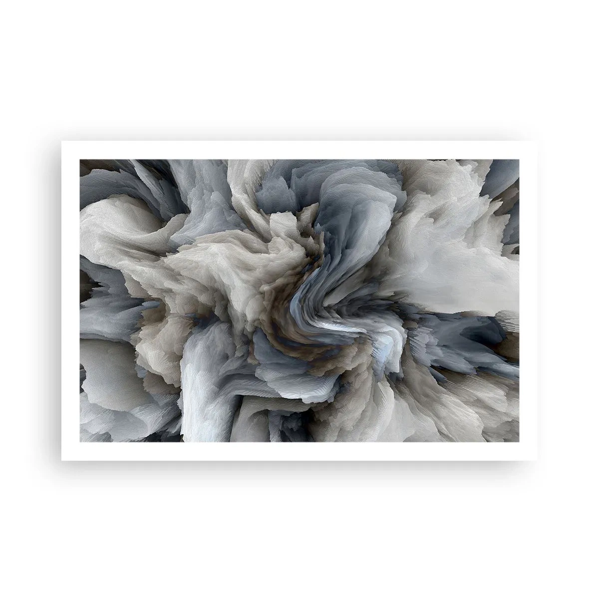 Plakat - Kamień i kwiat - 91x61 cm