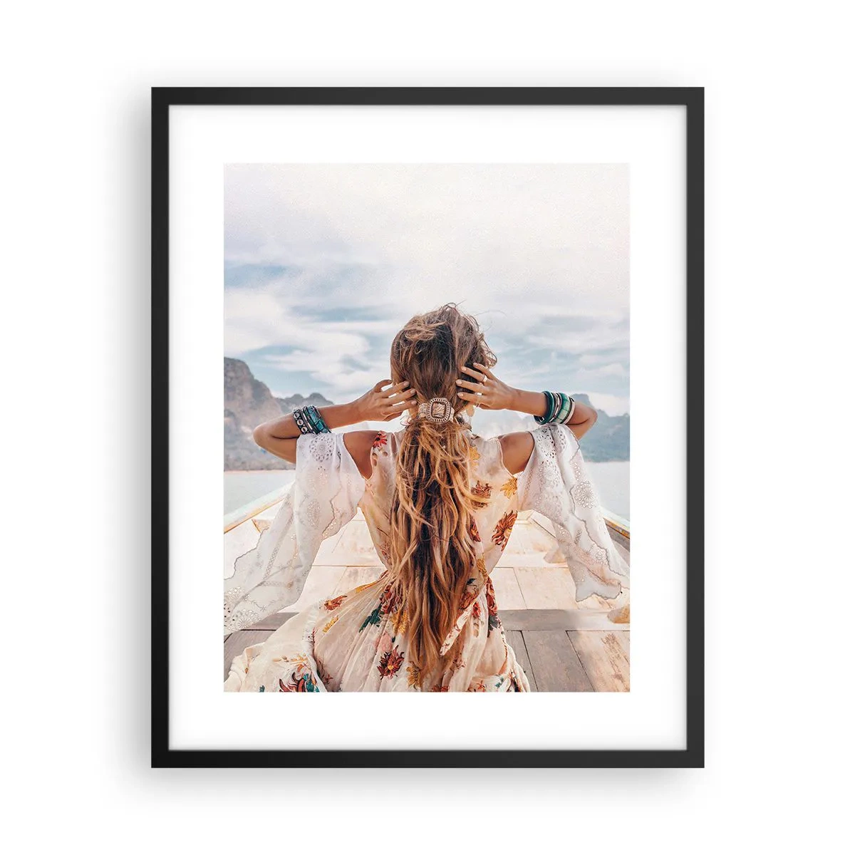 Plakat w czarnej ramie - W drodze ku szczęściu - 40x50 cm