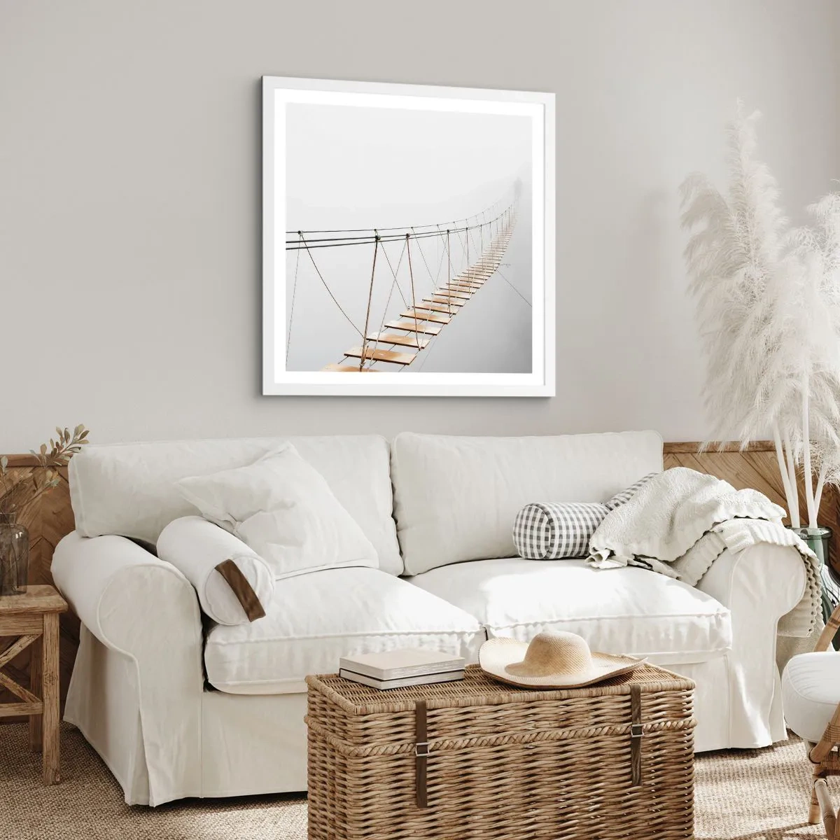 Plakat w białej ramie - Dokąd cię zaprowadzi? - 30x30 cm