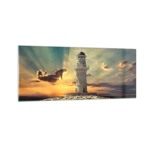 Obraz na szkle - Światło - Dobro - Piękno - 100x40 cm