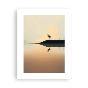 Plakat - Pan na jeziorze - 30x40 cm