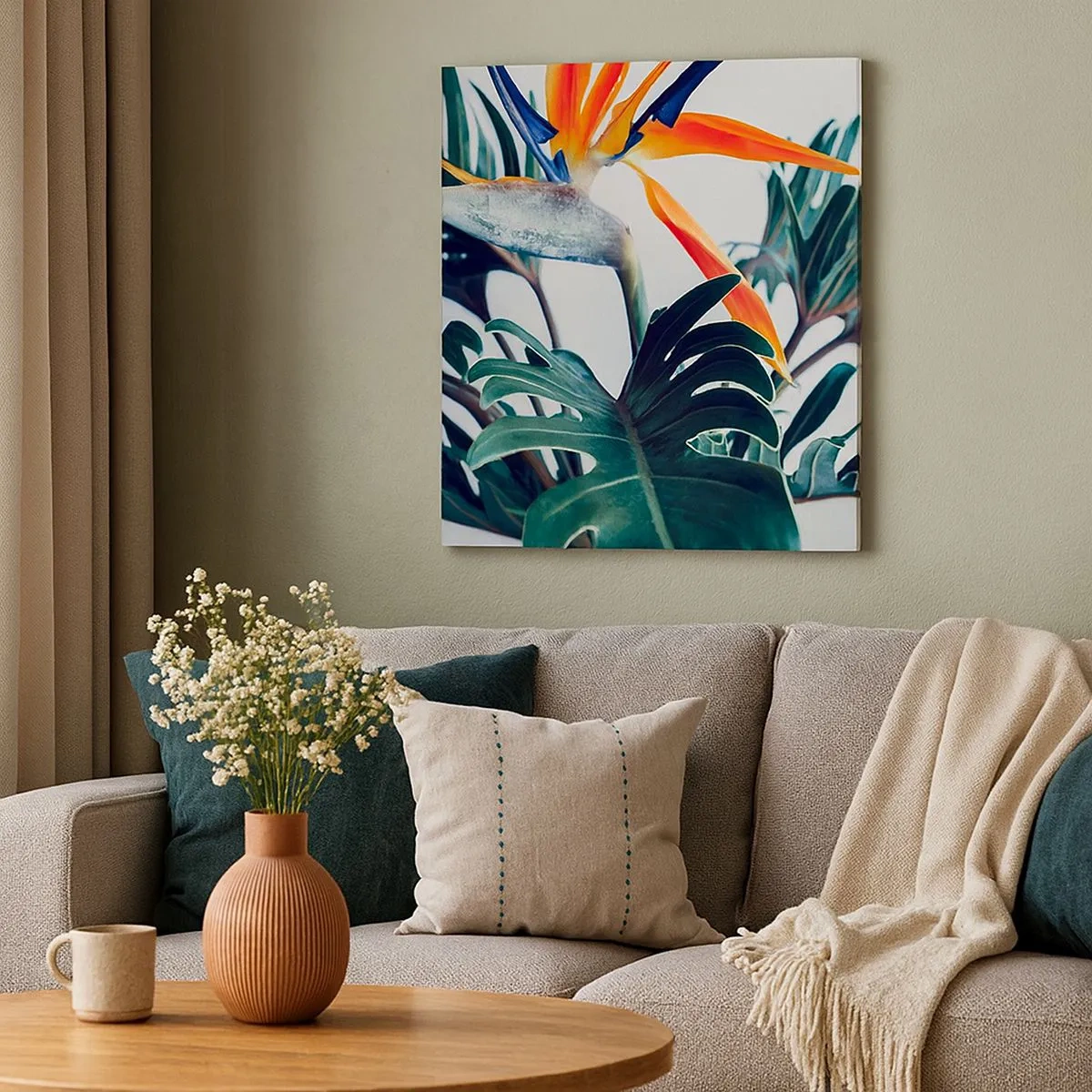 Obraz na płótnie - Ptakokrzak - 30x30 cm