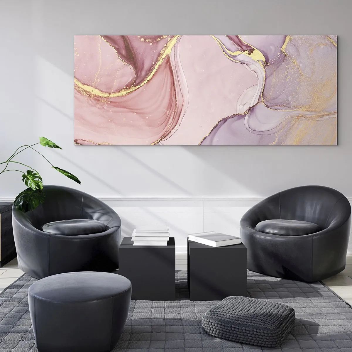 Obraz na szkle - Pieszczota barw - 90x30 cm