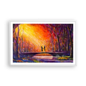 Plakat w białej ramie - Niebo ich też kocha - 91x61 cm