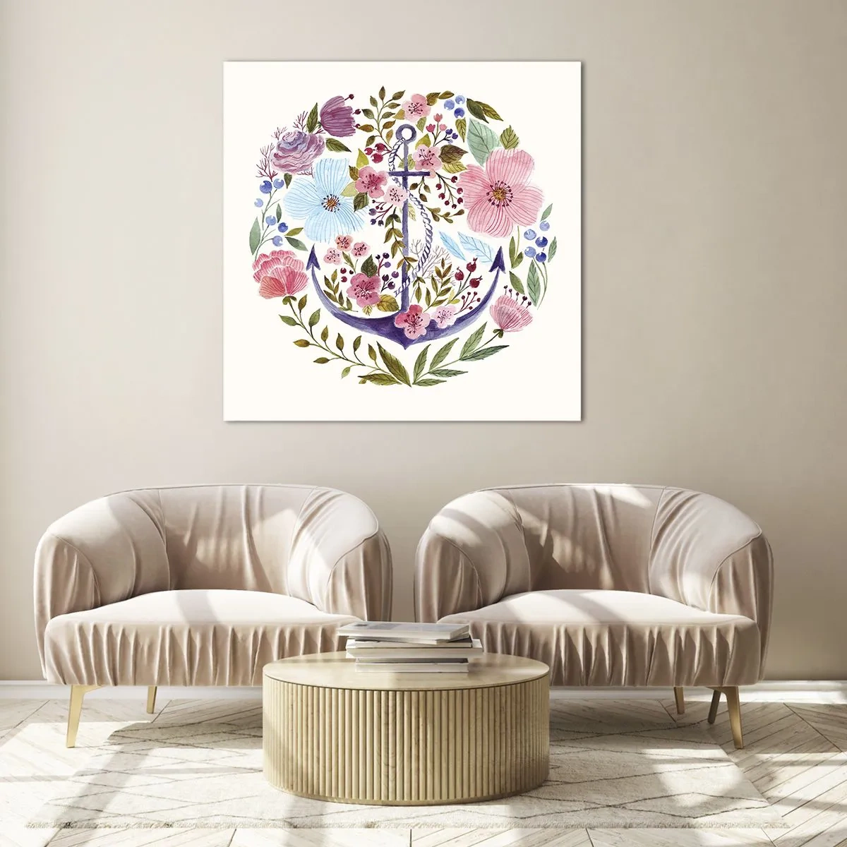 Obraz na szkle - Dobry sen żeglarza - 70x70 cm