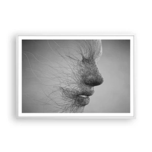 Plakat w białej ramie - Duch wiatru - 100x70 cm