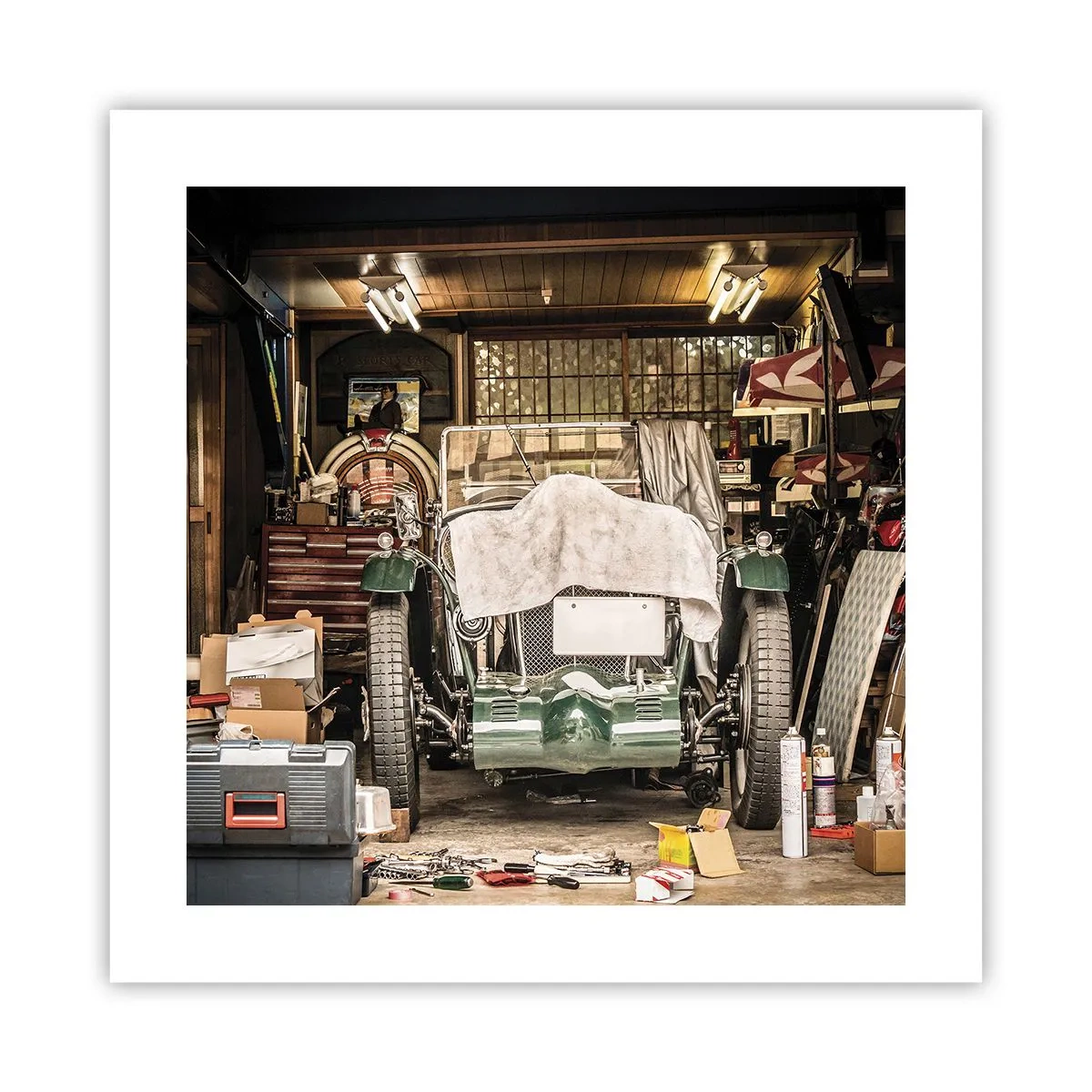 Plakat - Powrót do przeszłości - 40x40 cm