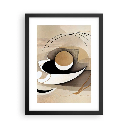 Plakat w czarnej ramie - Kompozycja: istota rzeczy - 30x40 cm