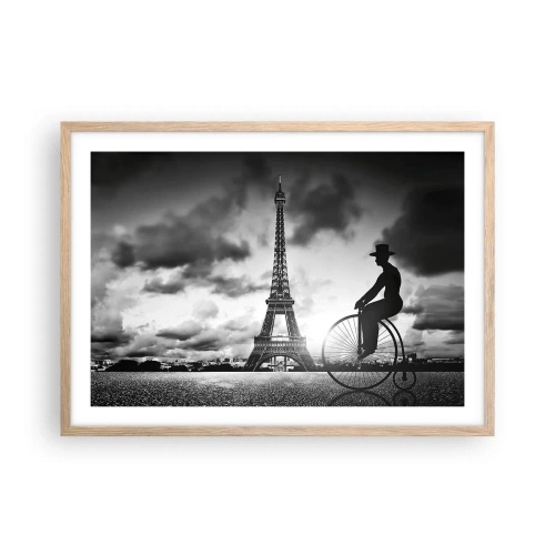 Plakat w ramie jasny dąb - Tęsknota do Belle Epoque - 70x50 cm