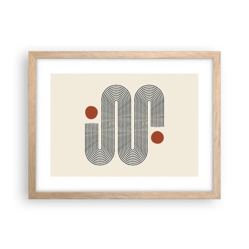 Plakat w ramie jasny dąb - Od początku do końca - 40x30 cm