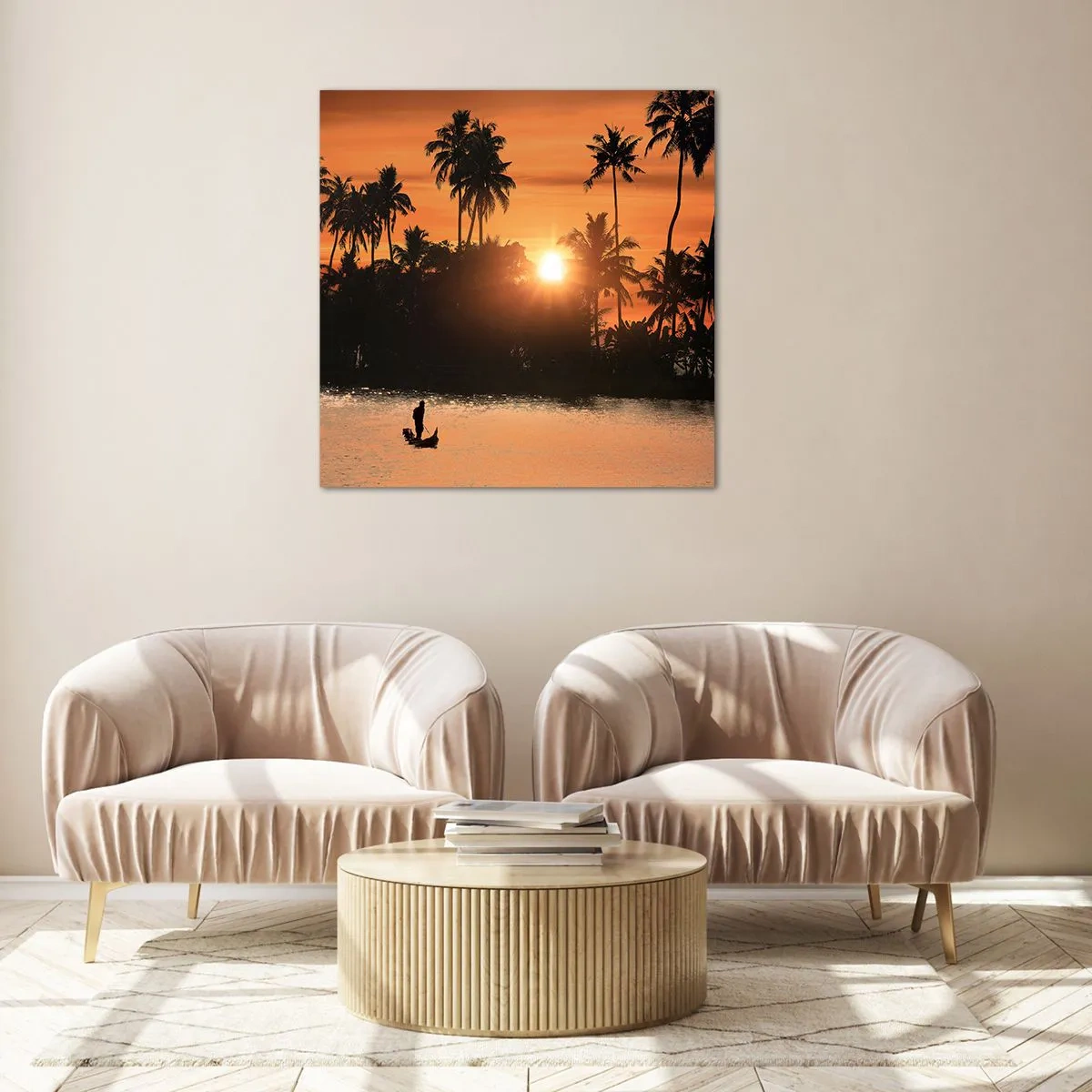 Obraz na szkle - Czas na odpoczynek - 70x70 cm