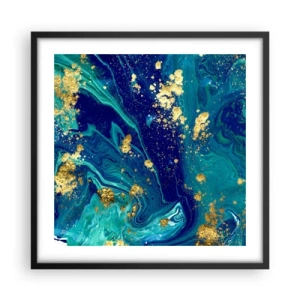 Plakat w czarnej ramie - Płatki słońca  - 50x50 cm