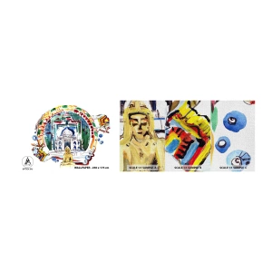 Fototapeta Próbka Premium Canvas - Hinduska równowaga świata - Budda, Indie, Buddyzm - 100x30 cm