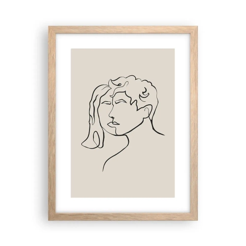 Plakat w ramie jasny dąb - I stała się jedność - 30x40 cm