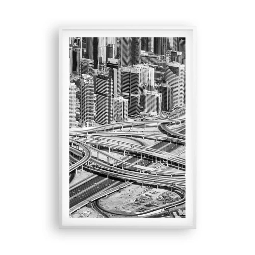 Plakat w białej ramie - Dubaj – miasto niemożliwe - 61x91 cm