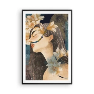 Plakat w czarnej ramie - Baśń o królewnie z liliami - 61x91 cm