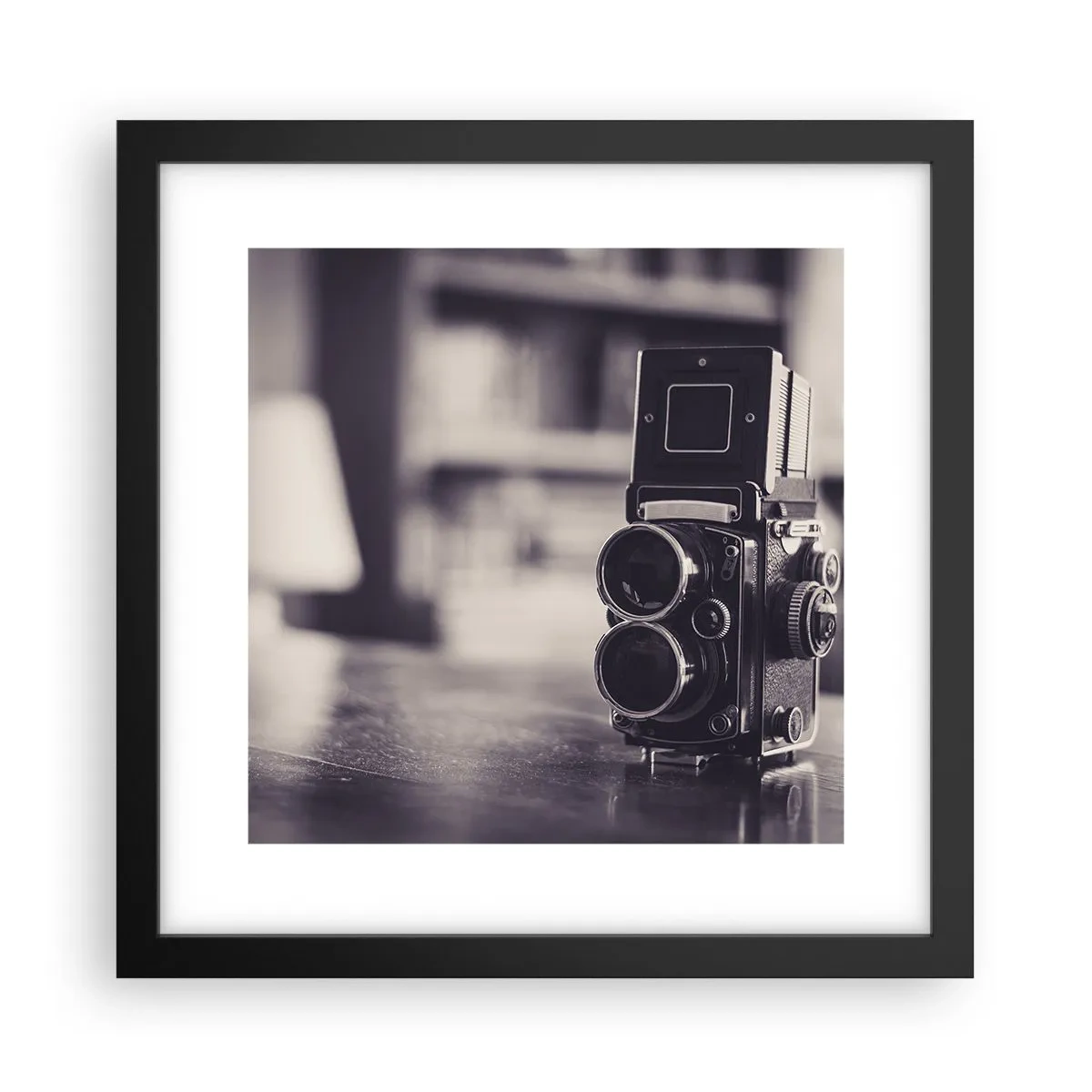 Plakat w czarnej ramie - Magia starej fotografii - 30x30 cm