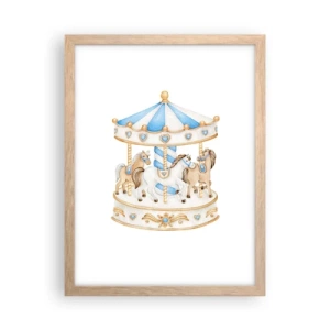 Plakat w ramie jasny dąb - Słodkie dzieciństwo - 30x40 cm