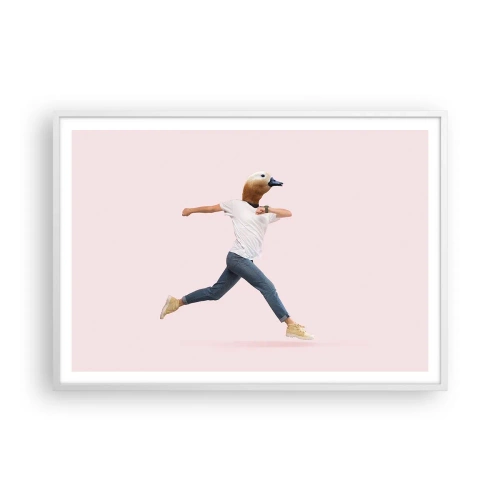Plakat w białej ramie - Szczypta absurdu - 100x70 cm