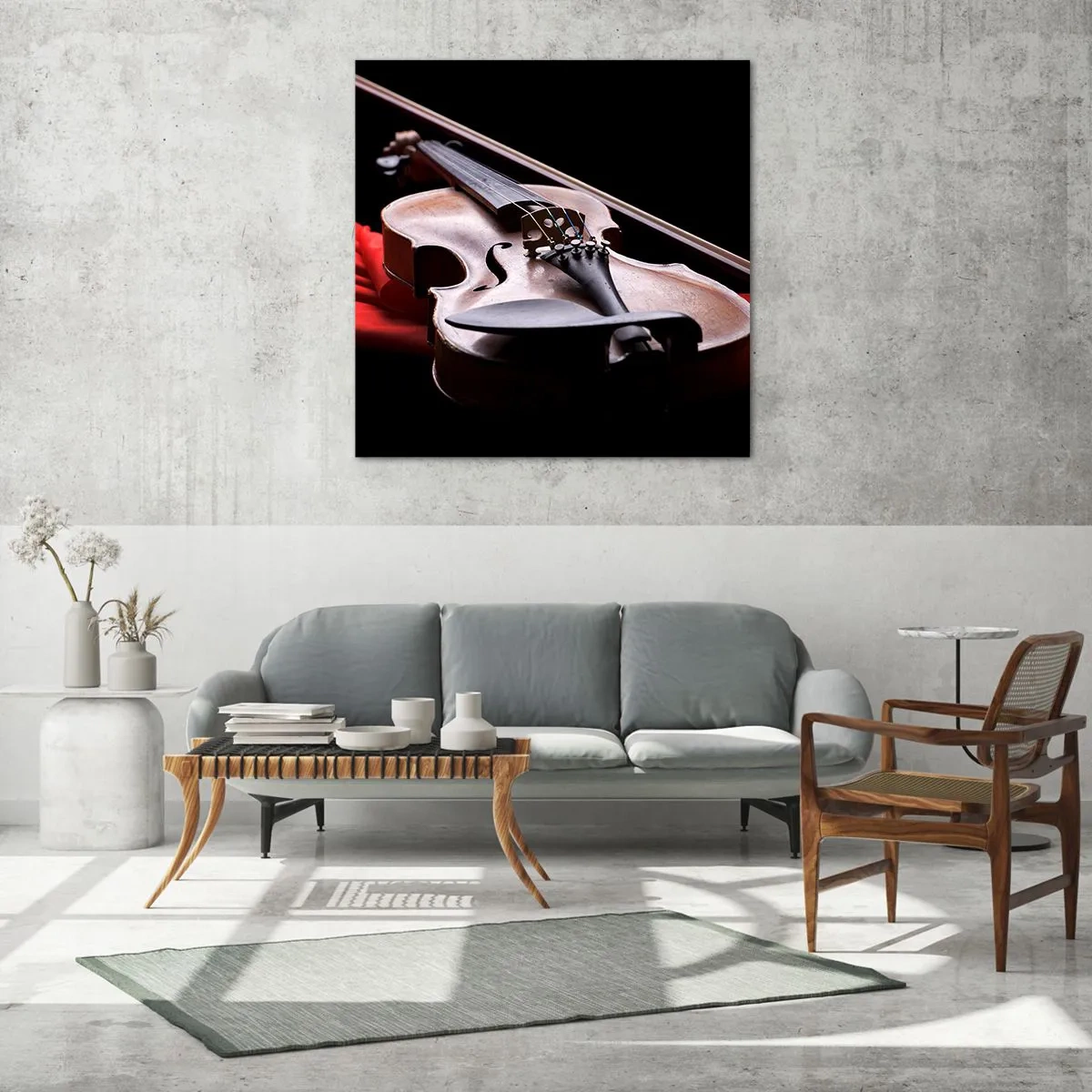 Obraz na szkle - Muzyka uczuć - 60x60 cm