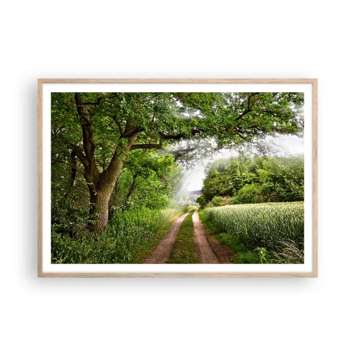 Plakat w ramie jasny dąb - Et in Arcadia ego - 100x70 cm