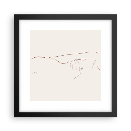 Plakat w czarnej ramie - Kształt pragnienia - 30x30 cm