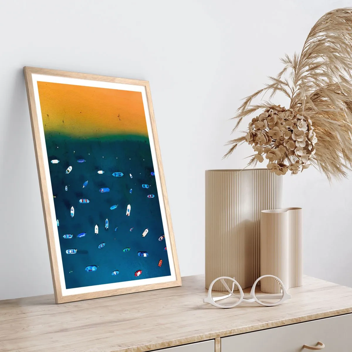 Plakat w ramie jasny dąb - Wakacyjna gra - 30x40 cm