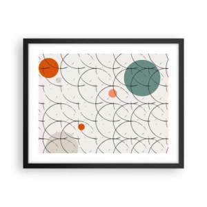 Plakat w czarnej ramie - W pop-artowym duchu - 50x40 cm