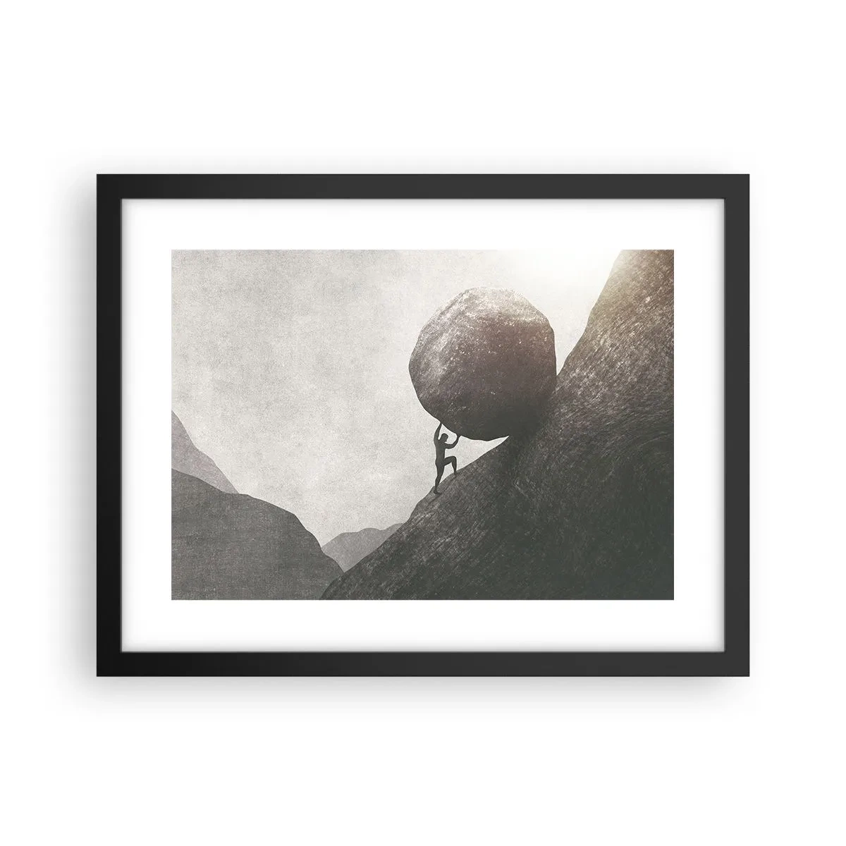 Plakat w czarnej ramie - Wierzę wbrew nadziei - 40x30 cm