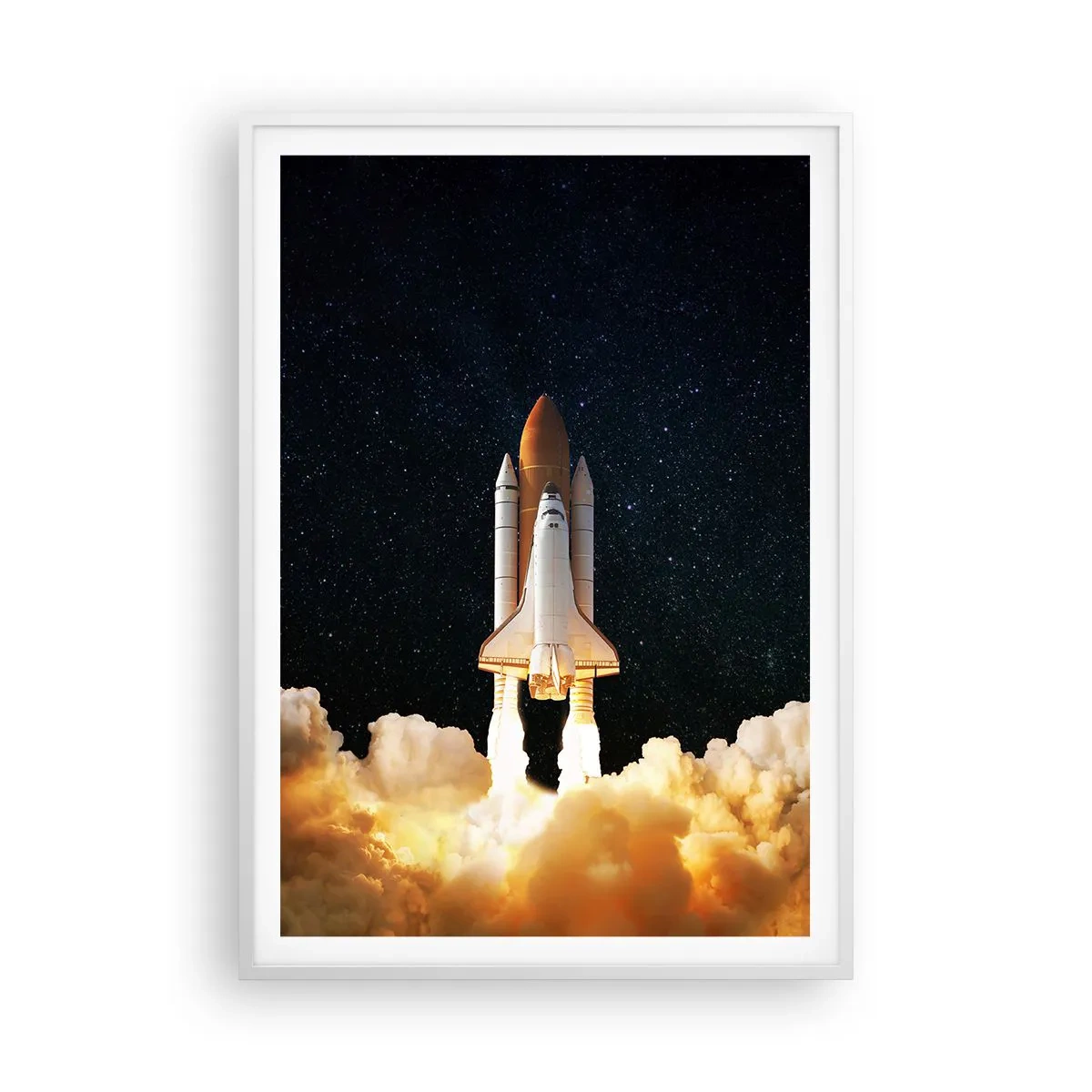 Plakat w białej ramie - Ad astra! - 70x100 cm