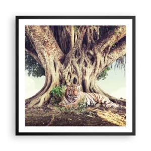 Plakat w czarnej ramie - Widok z Księgi Rodzaju - 60x60 cm