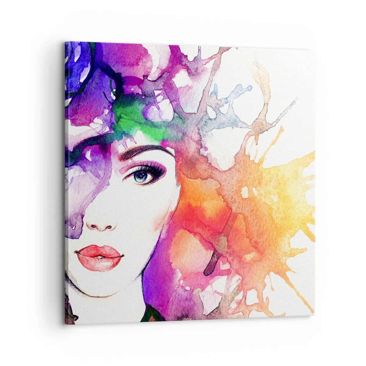 Obraz na płótnie - Z głową w chmurach - 60x60 cm
