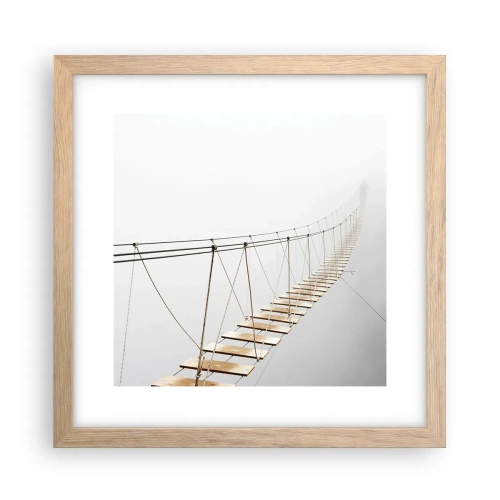 Plakat w ramie jasny dąb - Dokąd cię zaprowadzi? - 30x30 cm