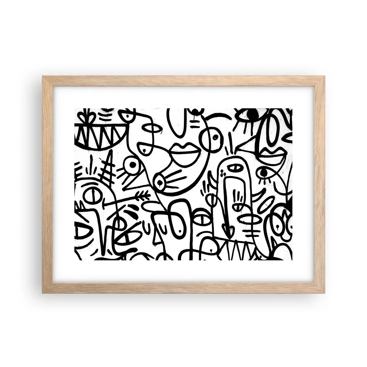 Plakat w ramie jasny dąb - Twarze i miraże - 40x30 cm