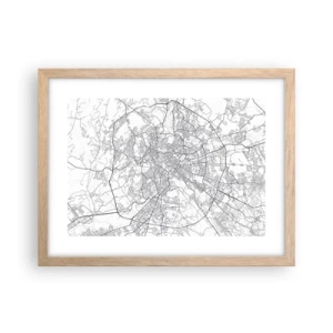 Plakat w ramie jasny dąb - Rzymski krąg - 40x30 cm