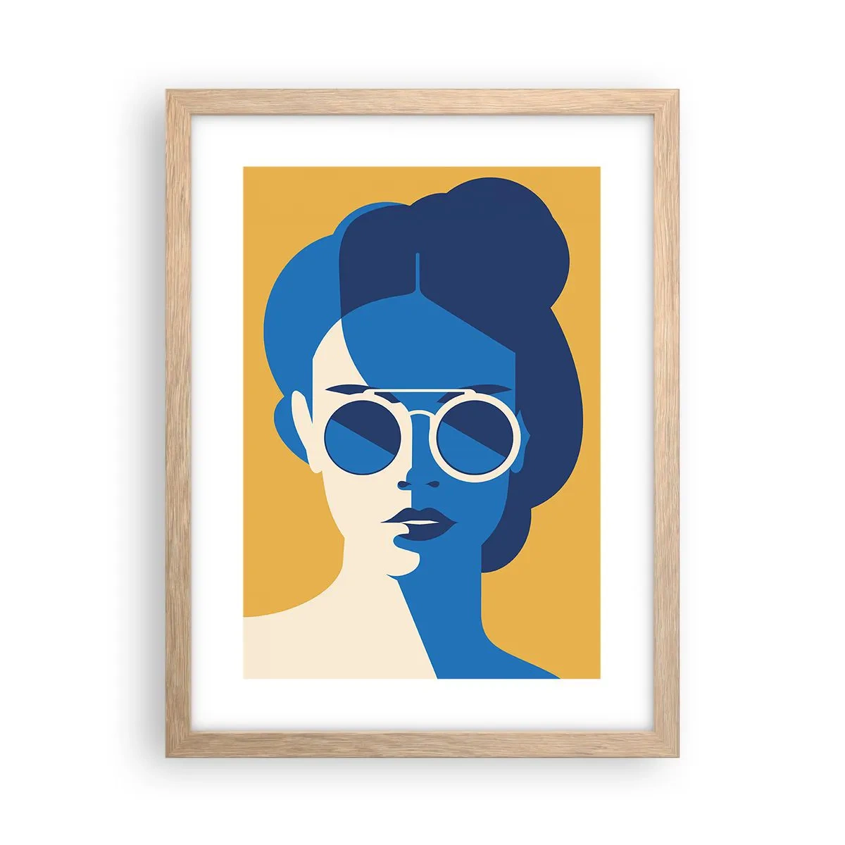 Plakat w ramie jasny dąb - Wakacyjny look - 30x40 cm