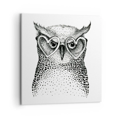 Obraz na płótnie - Mądrze i z miłością - 50x50 cm