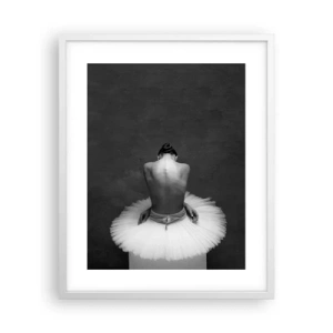 Plakat w białej ramie - Właśnie rozkwita - 40x50 cm