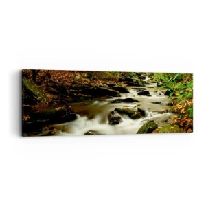 Obraz na płótnie - Jak płynne srebro - 90x30 cm