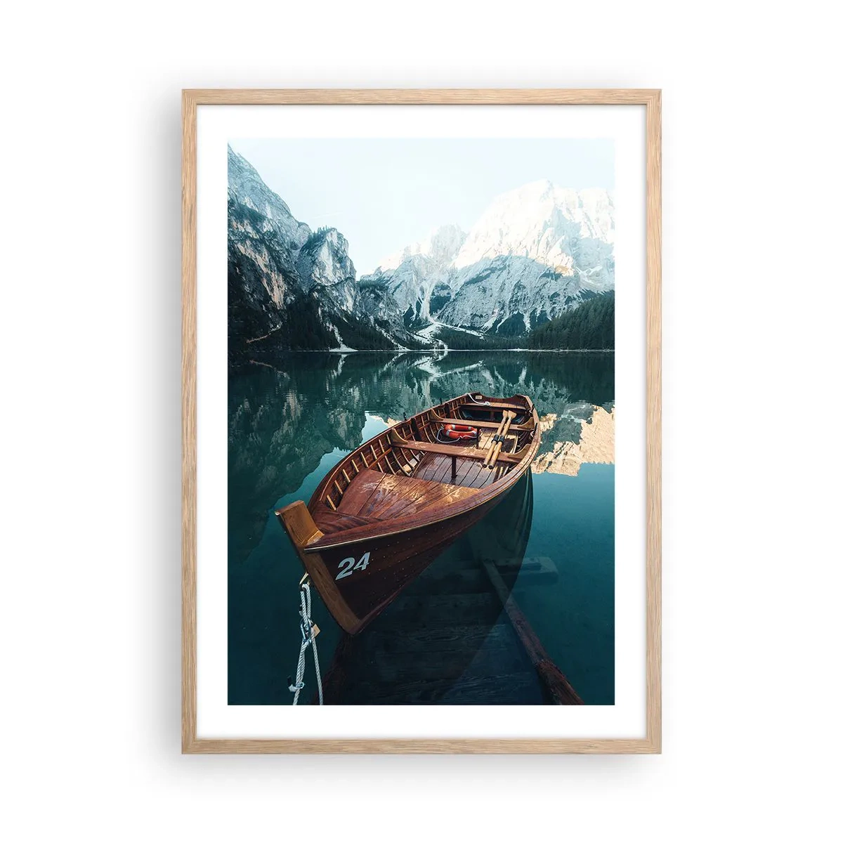 Plakat w ramie jasny dąb - Jak na szkle malowane - 50x70 cm