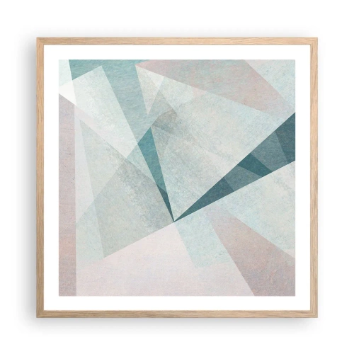 Plakat w ramie jasny dąb - Spokojnie choć dynamicznie - 60x60 cm
